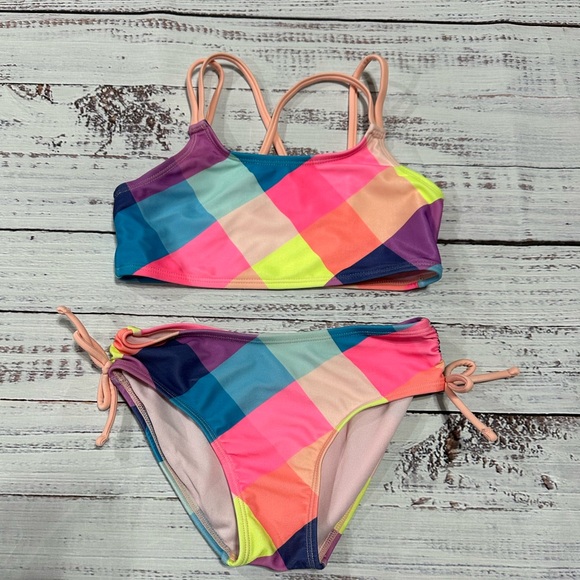 3 for $21! Bundle of Cat & Jack Girls' Swimsuits- Size S (6/6X) - Picture 5 of 9